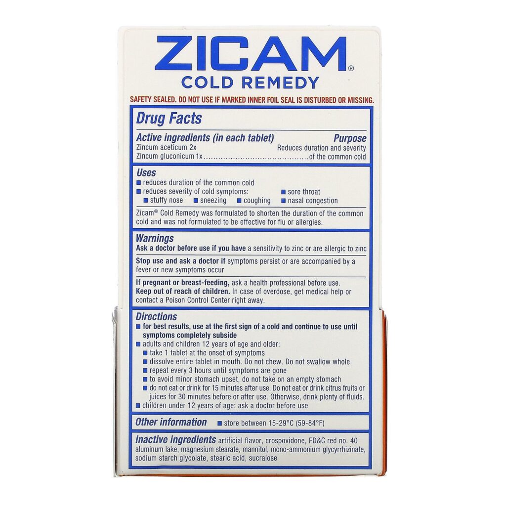 Zicam, Cold Remedy, RapidMelts, Cherry , 25 Quick Dissolve Tablets - Imagem 2