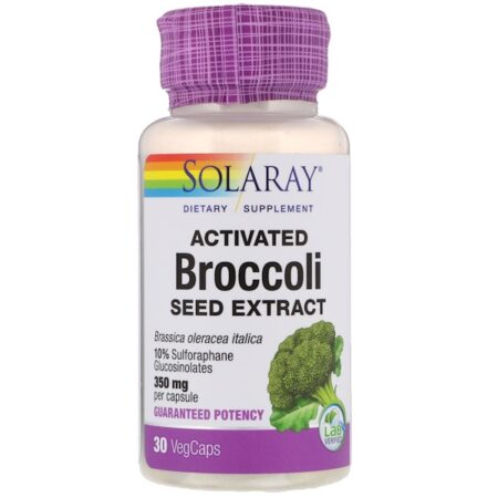 Solaray, Extrato de Semente de Brócolis Ativado, 350 mg, 30 Cápsulas Vegetais - Image 2