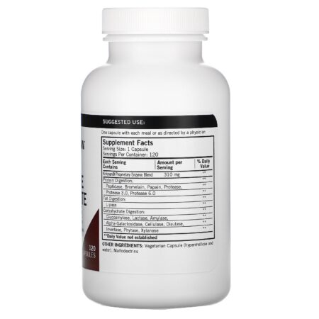 Kirkman Labs, Enzyme Complete With DPP-IV, 120 Capsules - Image 2