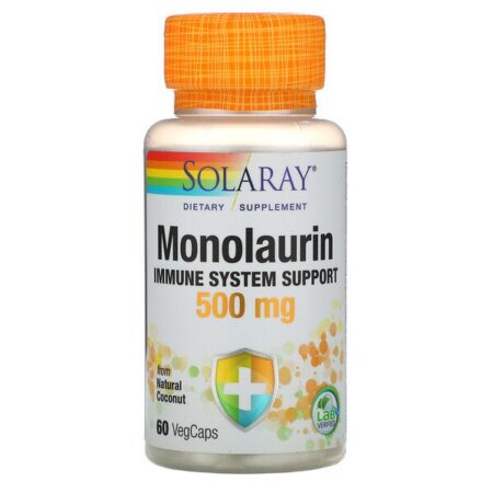 Solaray, Monolaurina, 500 mg, 60 Cápsulas Vegetais - Image 2