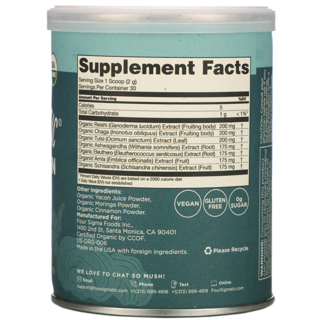 Four Sigmatic, Adaptogen Blend Mix, Balance, 2.12 oz (60 g) - Imagem 2