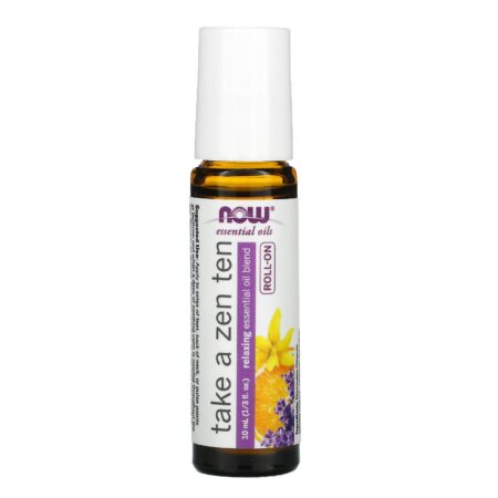 Now Foods, Essential Oils, Take a Zen Ten Roll On, 1/3 fl oz (10 ml) - Image 3