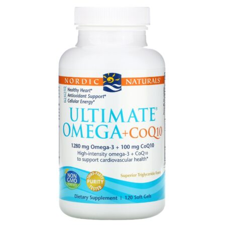 Nordic Naturals, Ultimate Omega + CoQ10, 1.000 mg, 120 Cápsulas Softgel - Image 3