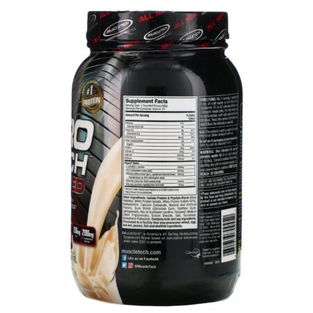 Muscletech, Nitro Tech Ripped, Ultimate Protein + Weight Loss Formula, French Vanilla Swirl, 2 lbs (907 g) - Image 2