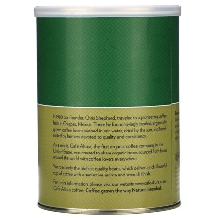 Cafe Altura, Café Orgânico, Descafeinado com Torra Escura, Moído, 340 g (12 oz) - Imagem 2