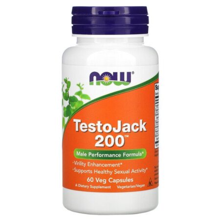 Now Foods, TestoJack 200, 60 Cápsulas Vegetais