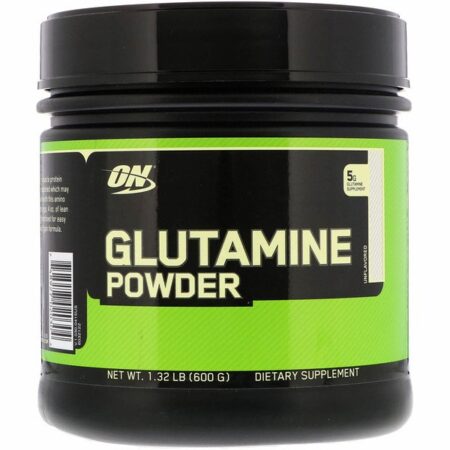 Optimum Nutrition, Glutamina em Pó, Sem Sabor, 1,32 lb (600 g)