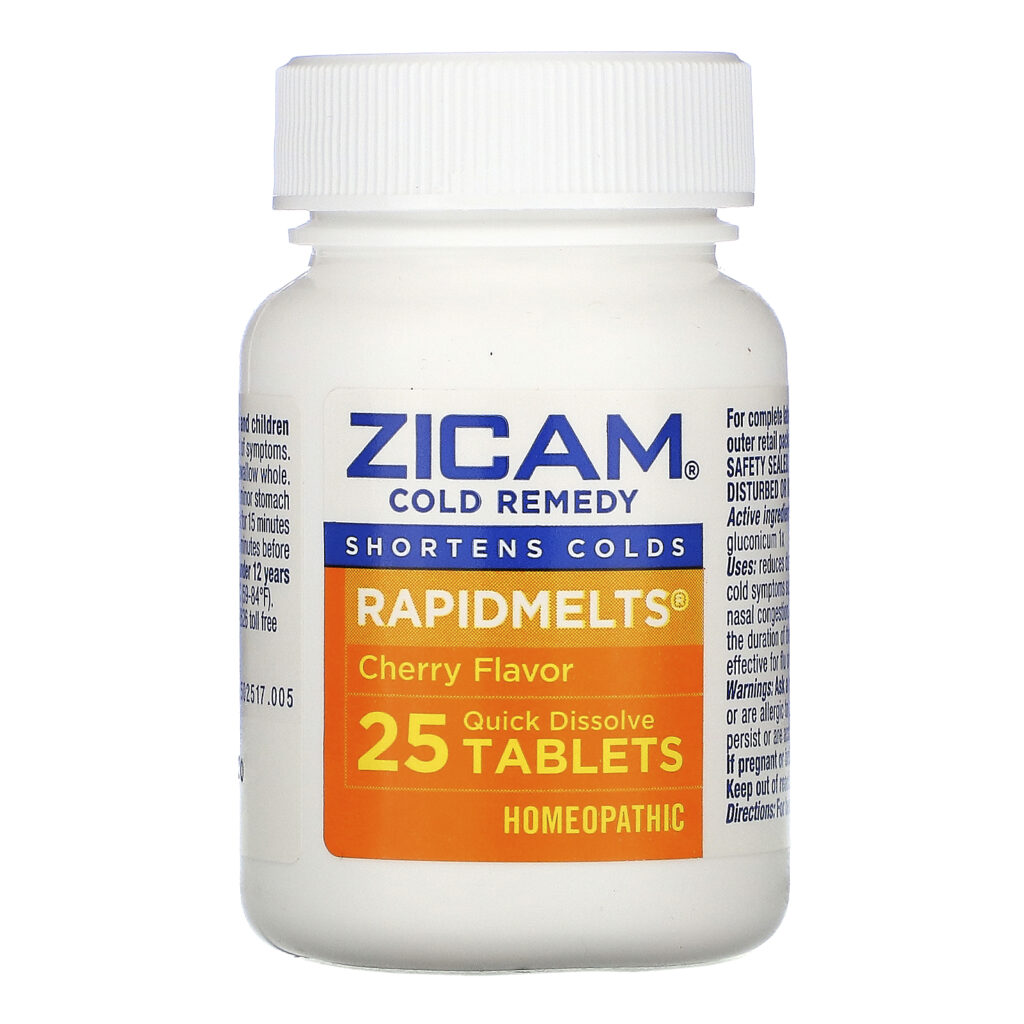 Zicam, Cold Remedy, RapidMelts, Cherry , 25 Quick Dissolve Tablets - Imagem 3