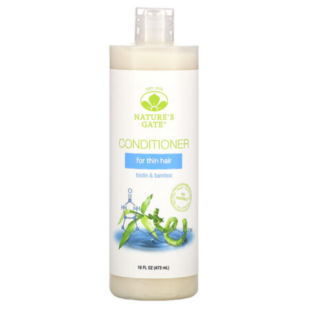 Nature's Gate, Biotin & Bamboo Conditioner for Thin Hair, 16 fl oz (473 ml)