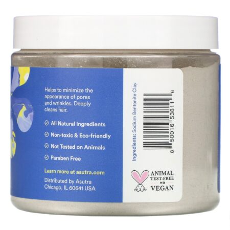 Asutra, Take Out The Toxins, Healing Clay, Natural Unscented, 1 lb (16 oz) - Image 2