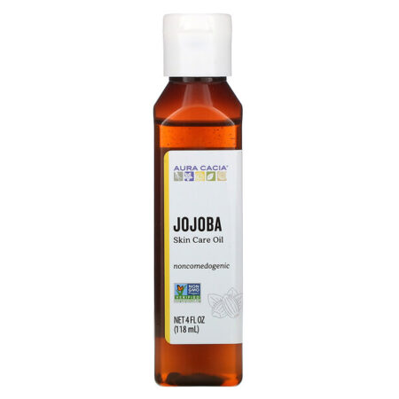 Aura Cacia, Óleo Natual para Cuidados com a Pele, Jojoba, Equilibrante, 4 fl oz (118 ml)