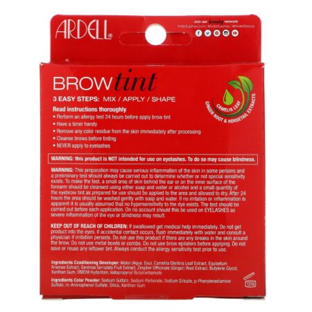 Ardell, Brow Tint, Medium Brown, 5 Piece Set - Image 3