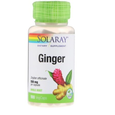 Solaray, Ginger, 550 mg, 100 VegCaps - Image 2