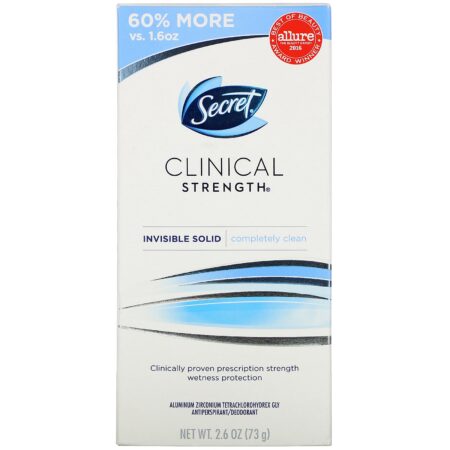 Secret, Clinical Strength Deodorant, Completely Clean, 2.6 oz (73 g) - Image 2