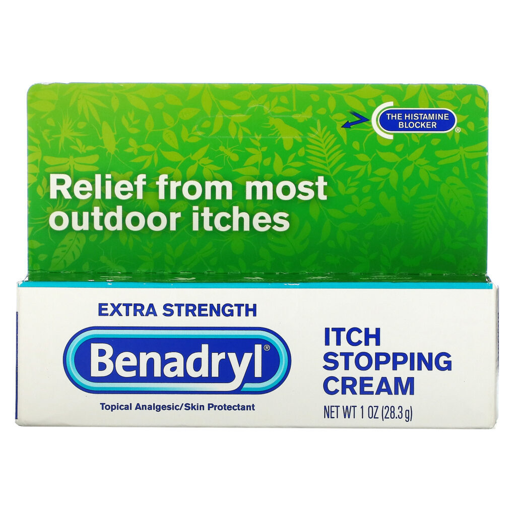 Benadryl, Extra Strength, Itch Stopping Cream, 1 oz (28.3 g) - Imagem 2