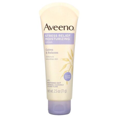 Aveeno, Stress Relief Moisturizing Lotion, Lavender, 2.5 oz (71 g)