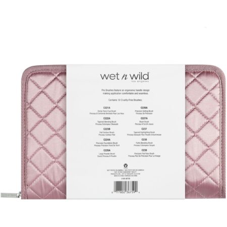 Wet n Wild, Conjunto de Pincéis Linha Pro, Coleção de Pincéis com 10 Unidades + Estojo para Pincéis de Edição Limitada - Image 3