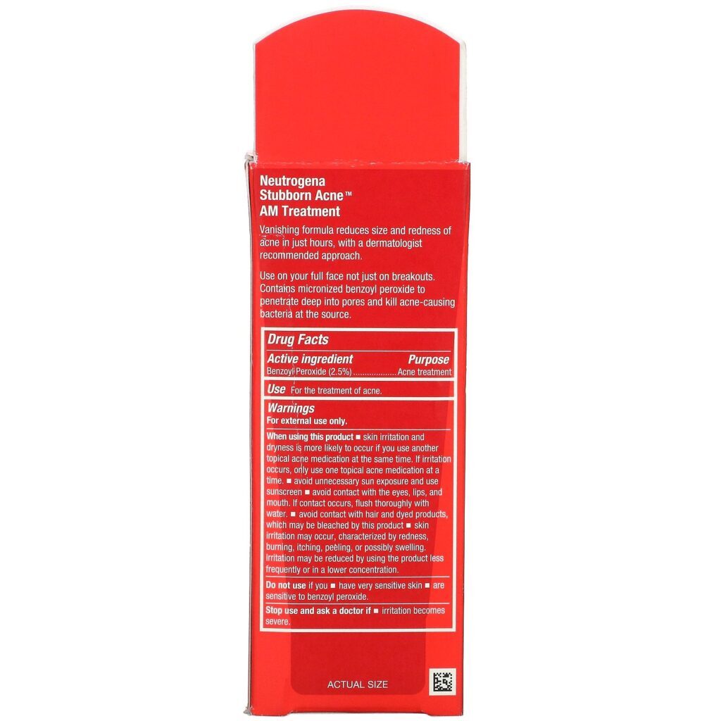 Neutrogena, Stubborn Acne AM Treatment, 2.0 oz (56 g) - Imagem 3