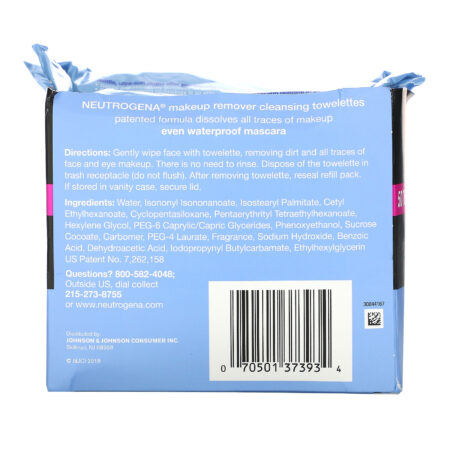 Neutrogena, Makeup Remover Cleansing Towelettes, 50 Pre-Moistened Towelettes - Image 3