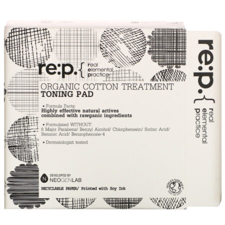 RE:P, Organic Cotton Treatment, Toning Pad, 90 Pads, 4.39 fl oz (130 ml)