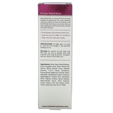 Skincare LdeL Cosmetics Retinol, Super Retinol Serum, Night Treatment, 1 fl oz (30 ml) - Image 3