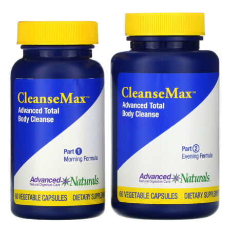 Advanced Naturals, CleanseMax, 30-Day Advanced Total Body Cleanse, 2 Bottles, 60 Vegetable Capsules Each - Imagem 3