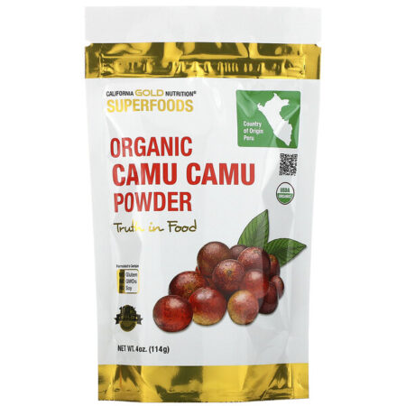 California Gold Nutrition, Camu-camu Orgânico em Pó, 114 g (4 oz)