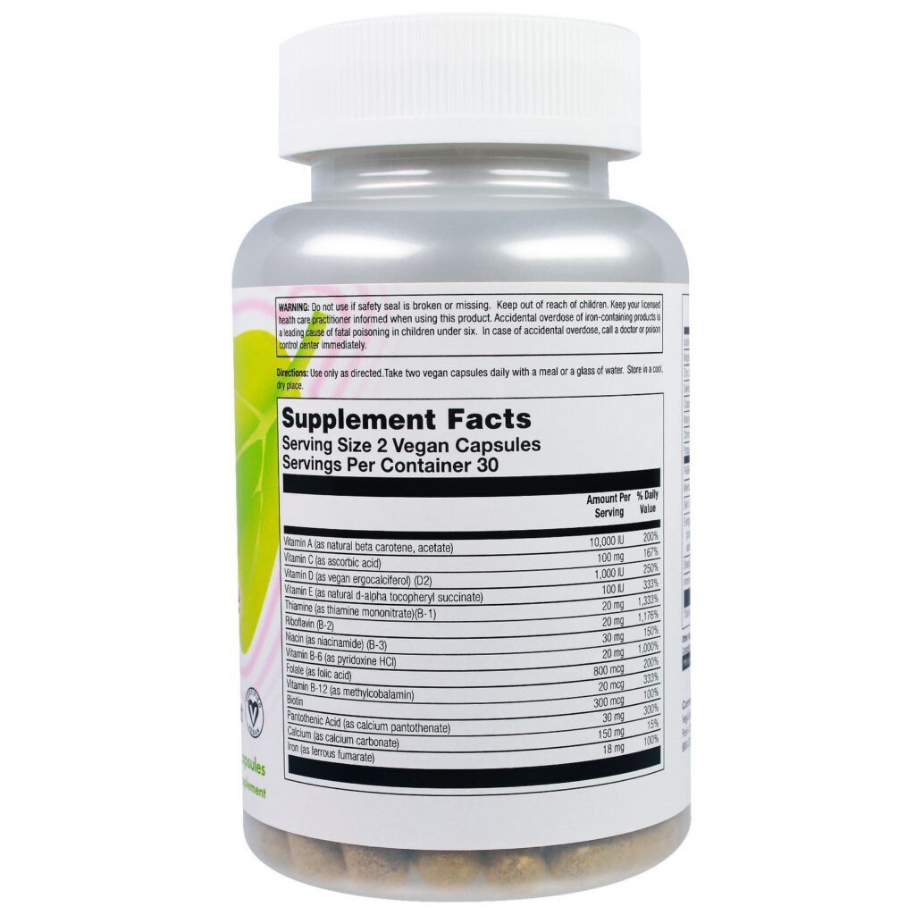 VegLife, Vital Teen Girls Multiple, 60 Vegan Capsules - Imagem 2