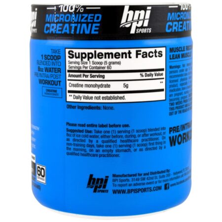 BPI Sports, Micronized Creatine, Limited Edition, Unflavored, 10.58 oz (300 g) - Image 2