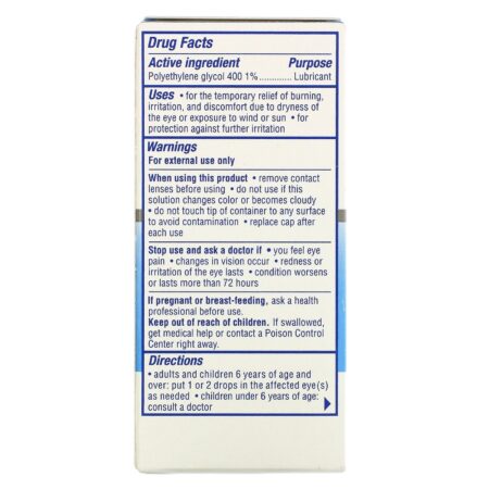 Visine, Dry Eye Relief, All Day Comfort, Lubricant Eye Drops, 1/2 fl oz (15 ml) - Image 3