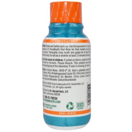 TheraBreath, Solução bucal de hálito fresco, sabor revigorante gelado de hortelã , 3 fl oz (88,7 ml) - Image 2