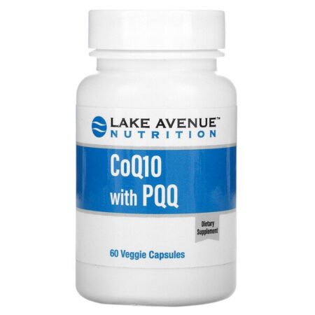 Lake Avenue Nutrition, CoQ10 com PQQ, 100 mg, 60 Cápsulas Vegetais