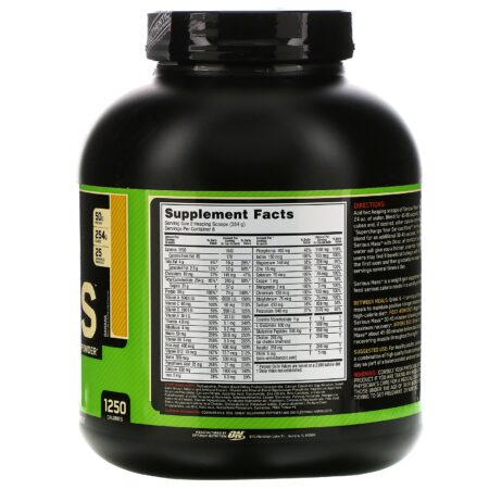 Optimum Nutrition, Serious Mass, Pó de Alto Teor Proteico para Ganho de Peso, Banana, 6 lb (2,72 kg) - Image 2