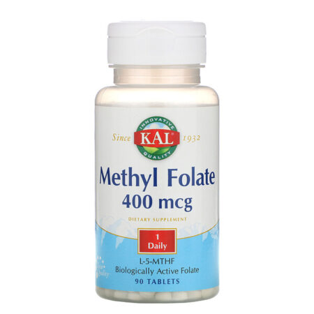 KAL, Metilfolato, 400 mcg, 90 Comprimidos