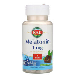 KAL, Melatonina, Sabor Natural de Chocolate e Menta, 1 mg, 120 micro comprimidos