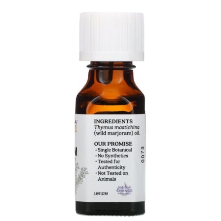 Aura Cacia, Óleo Essencial Puro, Manjerona Selvagem, 15 ml (0,5 fl oz) - Imagem 2