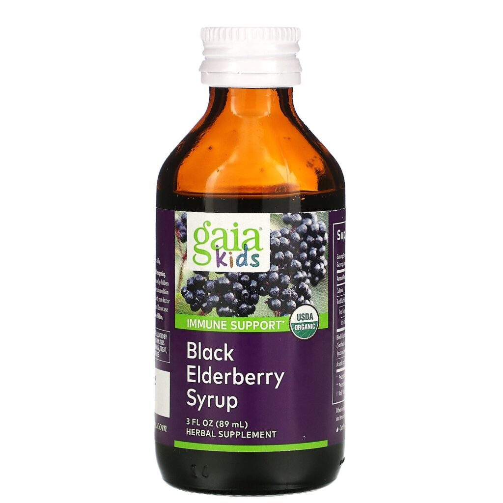 Gaia Herbs, Kids, Xarope de Sabugueiro Preto, 89 ml (3 fl oz) - Imagem 3