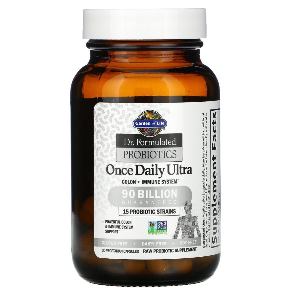 Garden of Life, Dr. Formulated Probiotics, Once Daily Ultra, 90 Billion, 30 Vegetarian Capsules (Ice) - Imagem 3