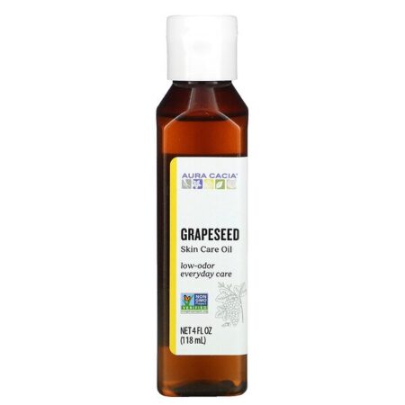 Aura Cacia, Skin Care Oil, Grapeseed, 4 fl oz (118 ml)