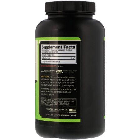 Optimum Nutrition, Glutamina em Pó, Sem Sabor, 300 g (10,6 oz) - Image 2