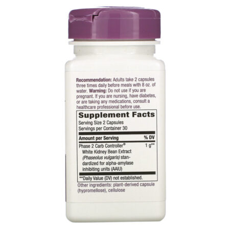 Nature's Way, White Kidney Bean , 60 Vegan Capsules - Imagem 2