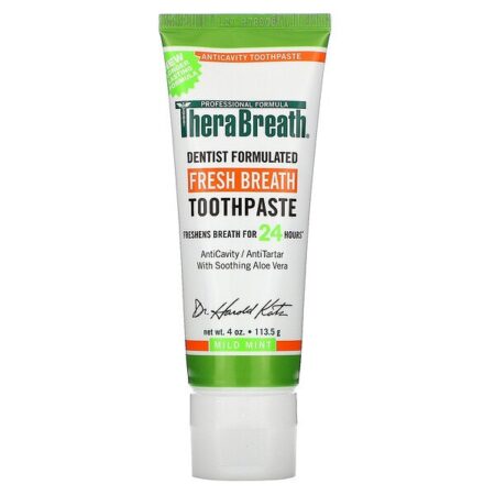 TheraBreath, Fresh Breath Toothpaste, Sabor Suave a Menta, 113,5 g (4 oz)