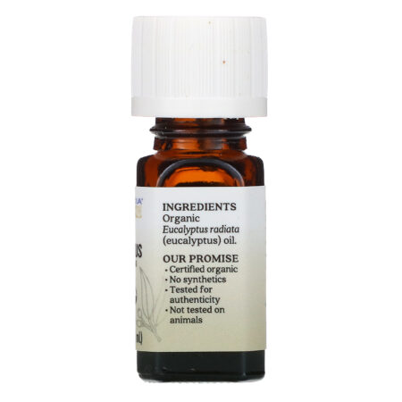 Aura Cacia, Óleo Essencial Puro, Eucalipto Orgânico, 7,4 ml (0,25 fl oz) - Image 2