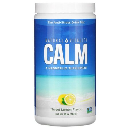 Natural Vitality, CALM, The Anti-Stress Drink Mix, Sweet Lemon Flavor, 16 oz (453 g)