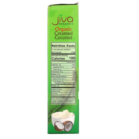 Jiva Organics, Organic Creamed Coconut, 7 oz (200 g) - Image 2