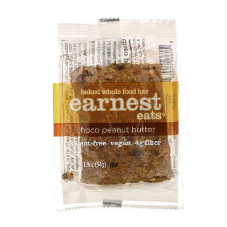 Earnest Eats, Barra Integral Assada, Chocolate e Manteiga de Amendoim, 12 Barras, 54 g Cada - Image 4