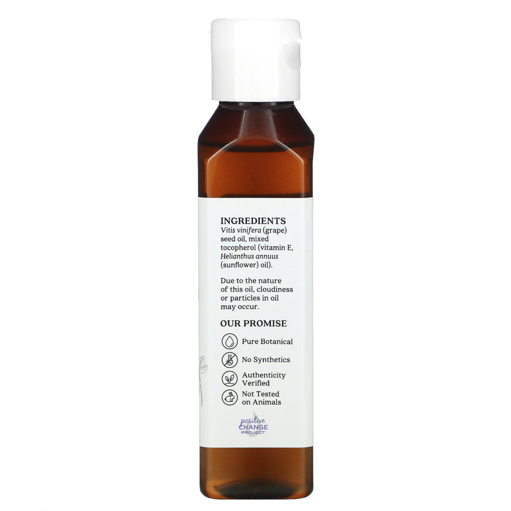 Aura Cacia, Skin Care Oil, Grapeseed, 4 fl oz (118 ml) - Imagem 2