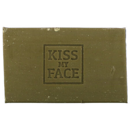 Kiss My Face, Sabonete de óleo de oliva puro, sem fragrância, 8 oz - Image 3