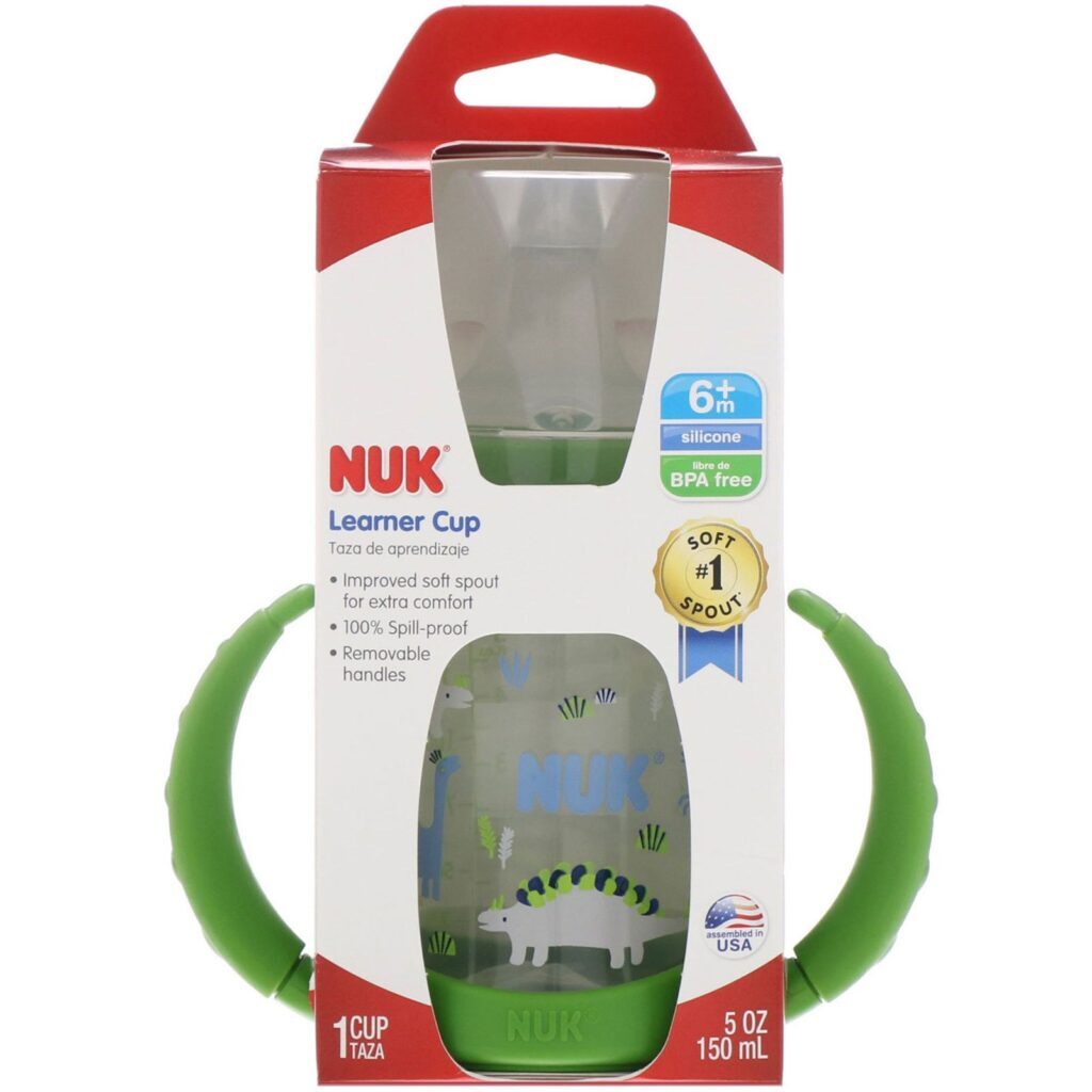 NUK, Learner Cup, 6+ Months, Boy, 1 Cup, 5 oz (150 ml) - Imagem 2