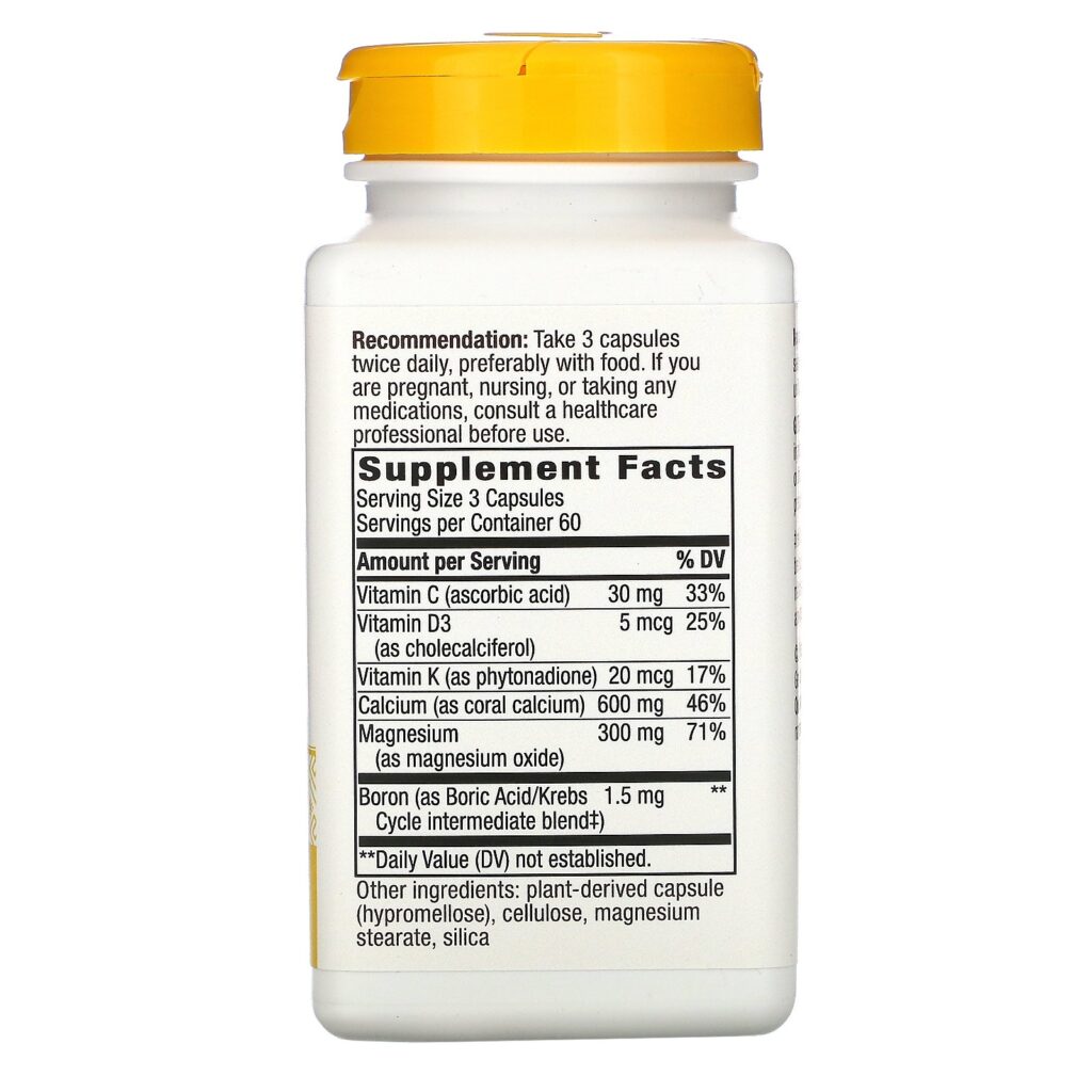 Nature's Way, Coral Calcium, 600 mg, 180 Capsules - Imagem 2